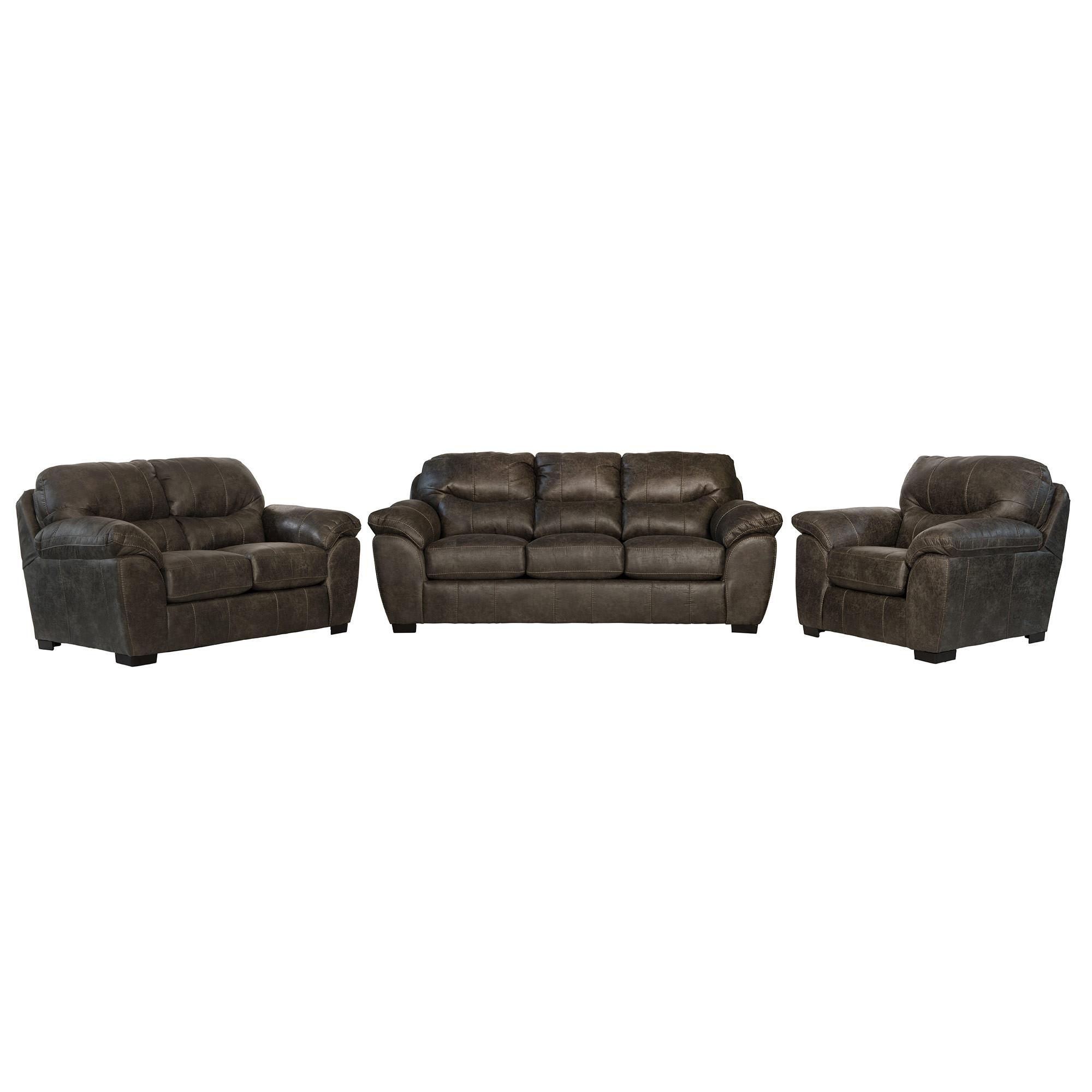 Rent to Own Jackson Grant Steel 3 Piece Sofa, Loveseat and Chair at
